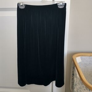 Copper Key Black Velvet Mini A-Line Skirt